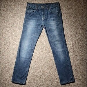 Arturo Calle Actitud Blue Jeans Men's Size 33" x 31" Medium Blue Stone Wash